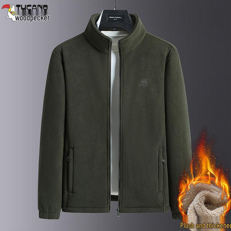Woodpecker Men's Autumn/Winter Lambswool Fleece Jacket