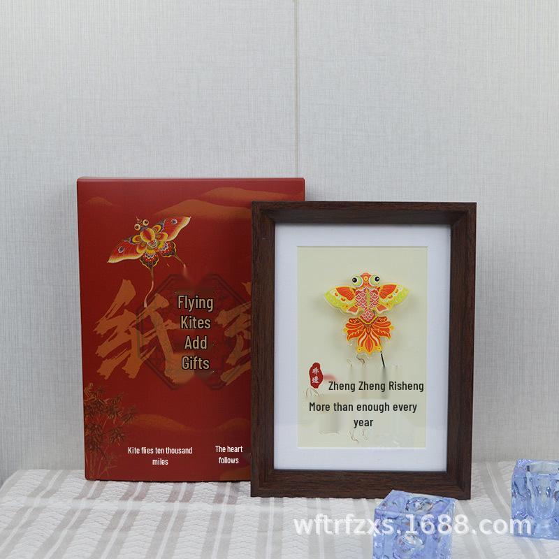 Creative Swing Kite Photo Frame - Good Luck Gift for Travel, Inspired by Weifang Kite Tradition