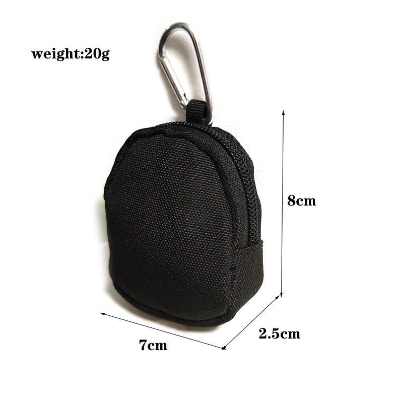 Mini Portable Coin Pouch Key Wallet Holder Men Coin Purses Pouch Bag Keychain Zipper Pocket Outdoor Key Bag