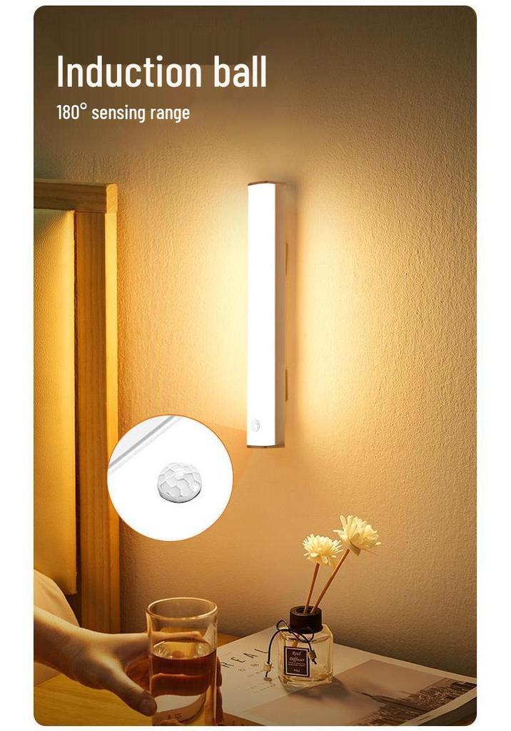 Smart Wireless Motion Sensor LED Night Light Strip for Home, Hallway, and Wardrobe