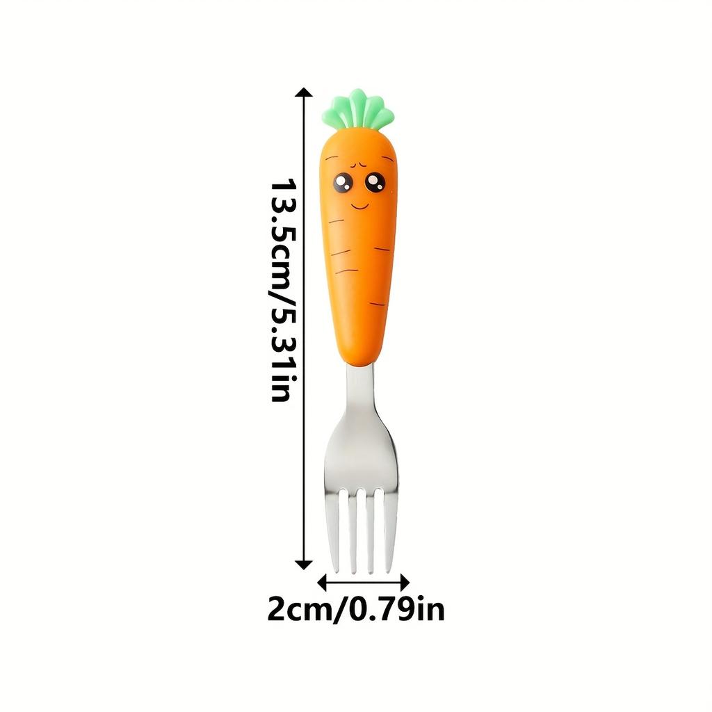 1PC, Carrot Utensils, Cute Feature Fork Spoon