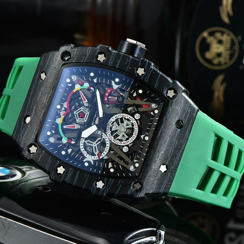 New, Barrel-Shaped Hollow Business Men's Quartz Calendar Watch