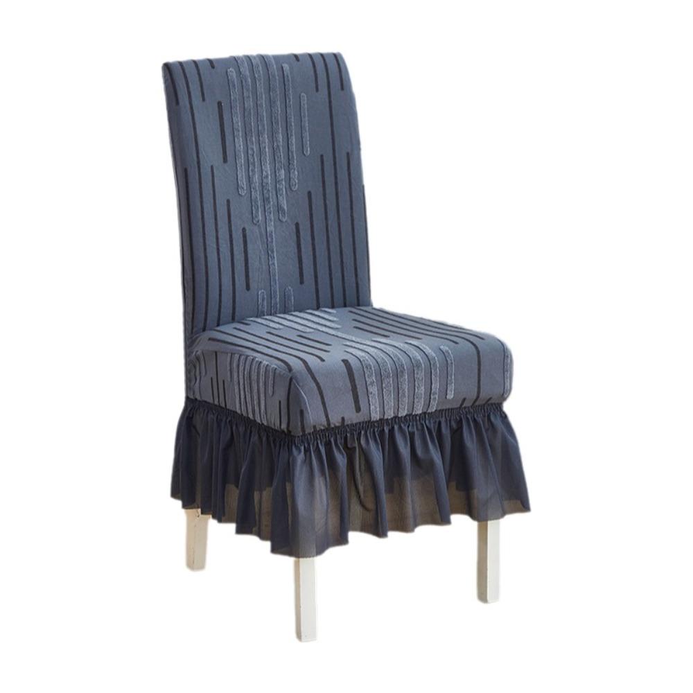 Non-slip Elastic Chair Cover Wear-resistant Dinning Chair Protective Case Chair Slipcover Hotel серый