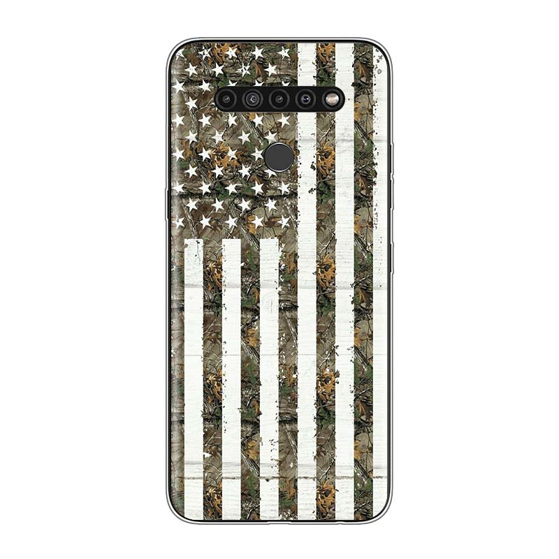 Thin Blue Line American Flag For LG V60 V50S V50 G8X G8S G8 G7 ThinQ 5G K61 K51S K41S K30 K20 Q60 Q9 Soft Phone Case