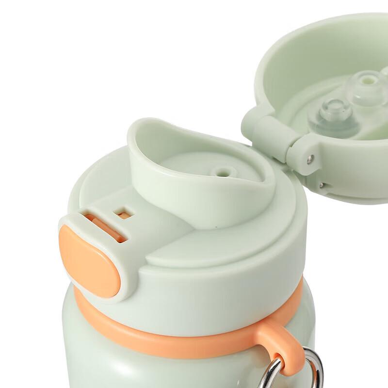 LocknLock 500ml Dual-Lid Insulated Straw Bottle