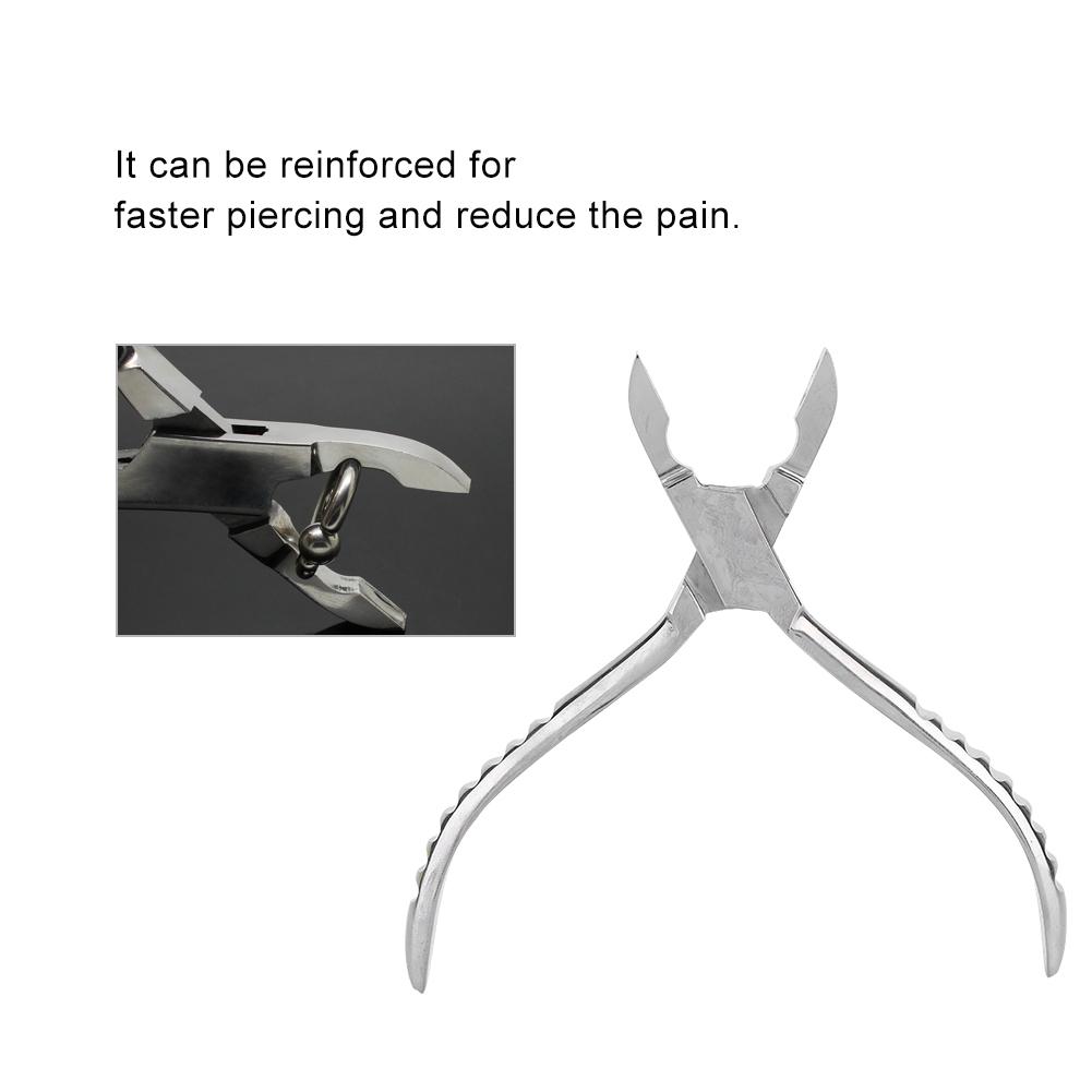 Stainless Steel Ring Closing Pliers Body Piercing Pliers Tools Clamp Forceps