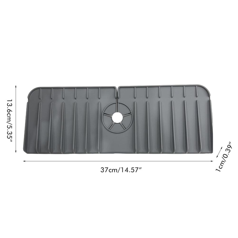 Kitchen Sink Splash Guard Silicone Faucet Mat Faucet Splash Catcher Pad Keep Kitchen Bathroom Sinks Dry