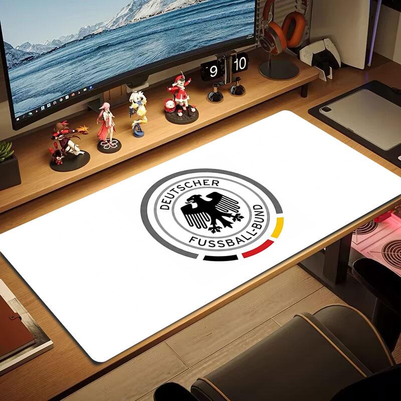 German Football Emblem Large Size Mouse Pad Large Gaming Table Cushion Nonslip Laptop Tablet Big Mousepad Xxl Mat Mini Pc Playmat With Lock Edge