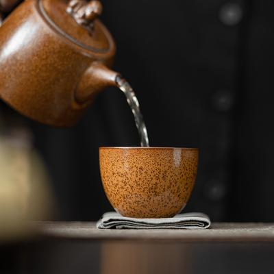 Handmade Retro Coarse Pottery Tea Cup Antique Kiln Transformed Ceramic Master Cup Household Kung Fu Tea Set Tea Cup Single Cup
