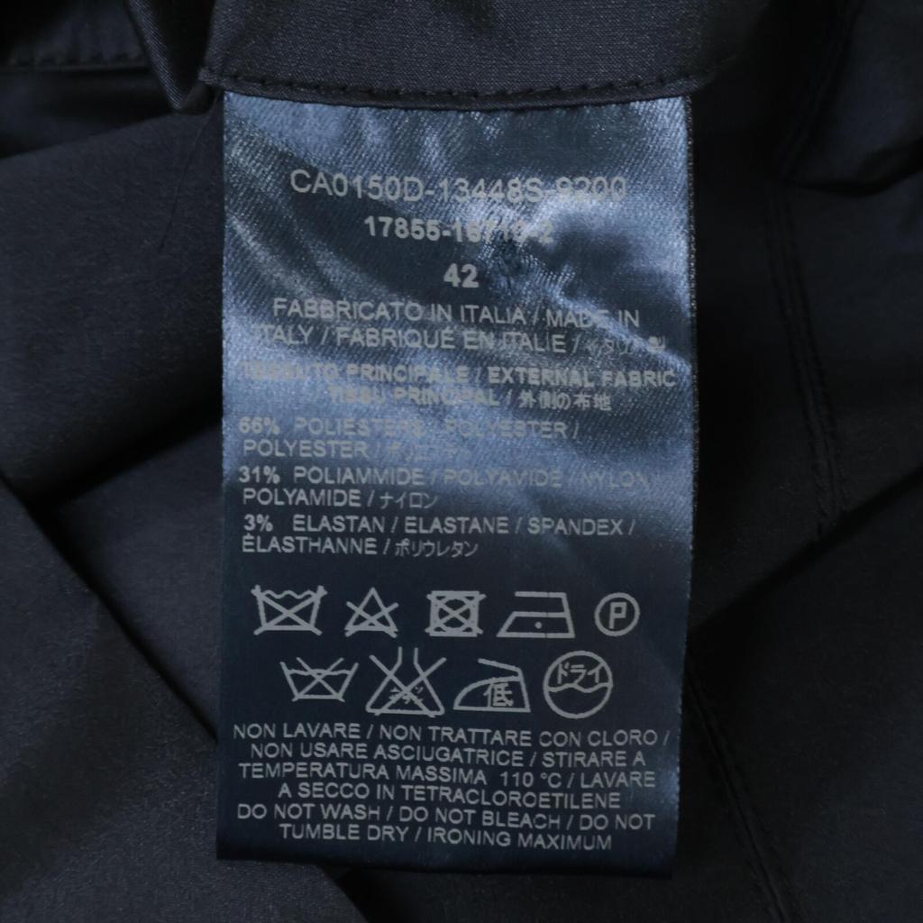 HERNO CA0150D Navy Nylon Big Button Soutien Collar Coat coat 42 NavyUsed