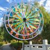 1 Stück Spielzeug Vogelschreck Outdoor Obst Blendend Windmühle Rasenkreisel Kinder Reflektierend Sonnenblume Hof Wind Sechs Gartenfarbe