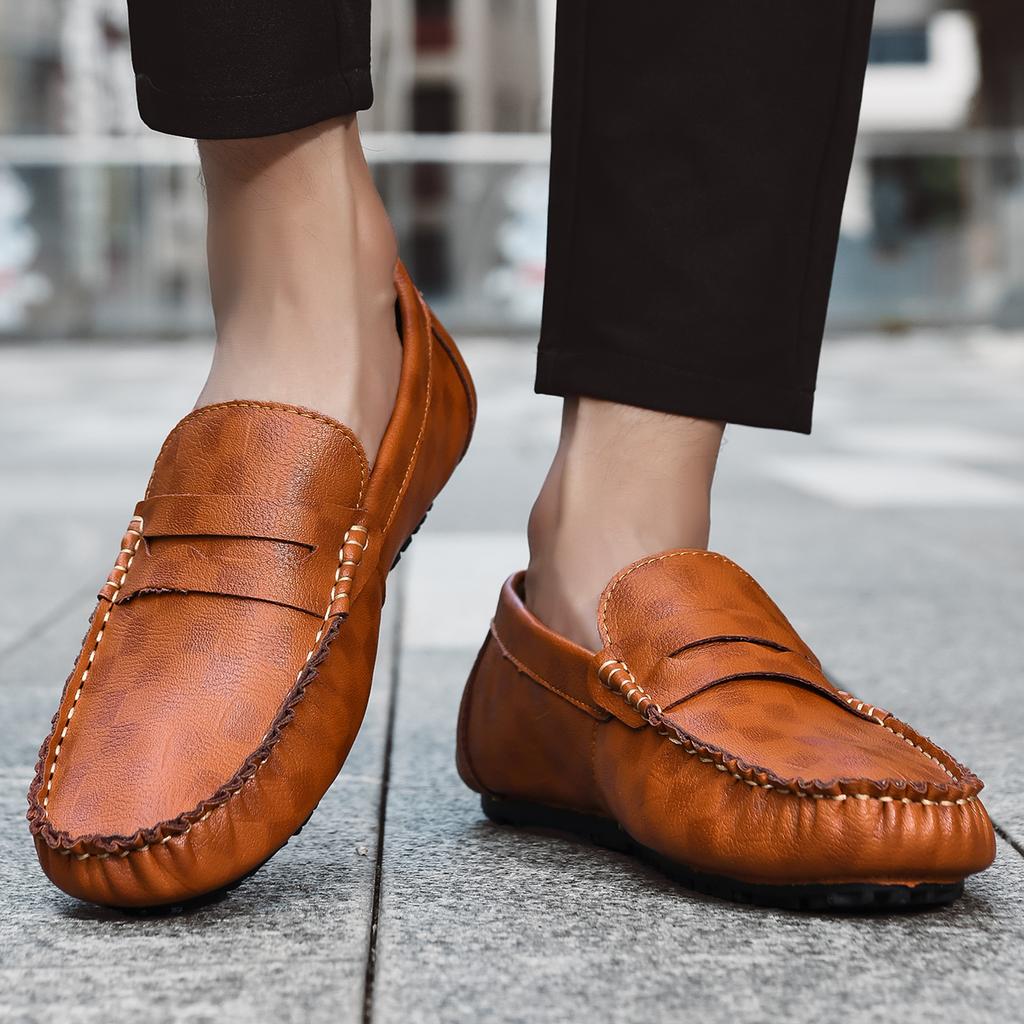 Pánské mokasíny, ležérní boty na řízení, měkké mokasíny, ploché boty, společenské boty