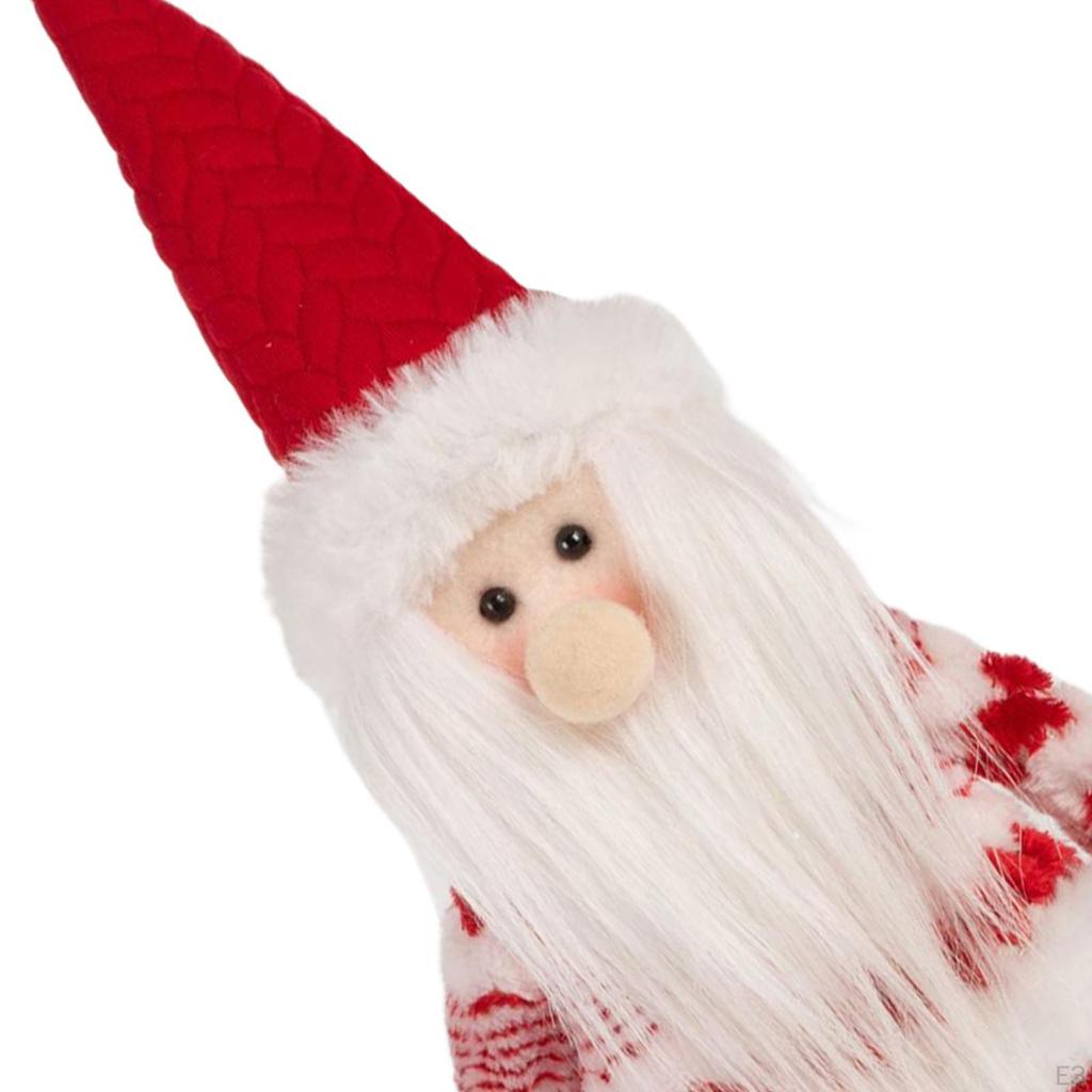 Christmas Figurines Soft Ornaments Gifts Multipurpose Cute Plush Doll Statues for Desktop Office