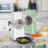 6-in-1 Rotary Cheese Shredder - Durable Kitchen Grater with Handle for Effortless Cheese & Vegetable Shredding, Ideal for Meal Prep