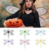 Halloween Costume Fairy Wings Sparkling Women Girls Dragonfly Elf Wings Girls' Costume Accessories for Cosplay, Party, Dress Up