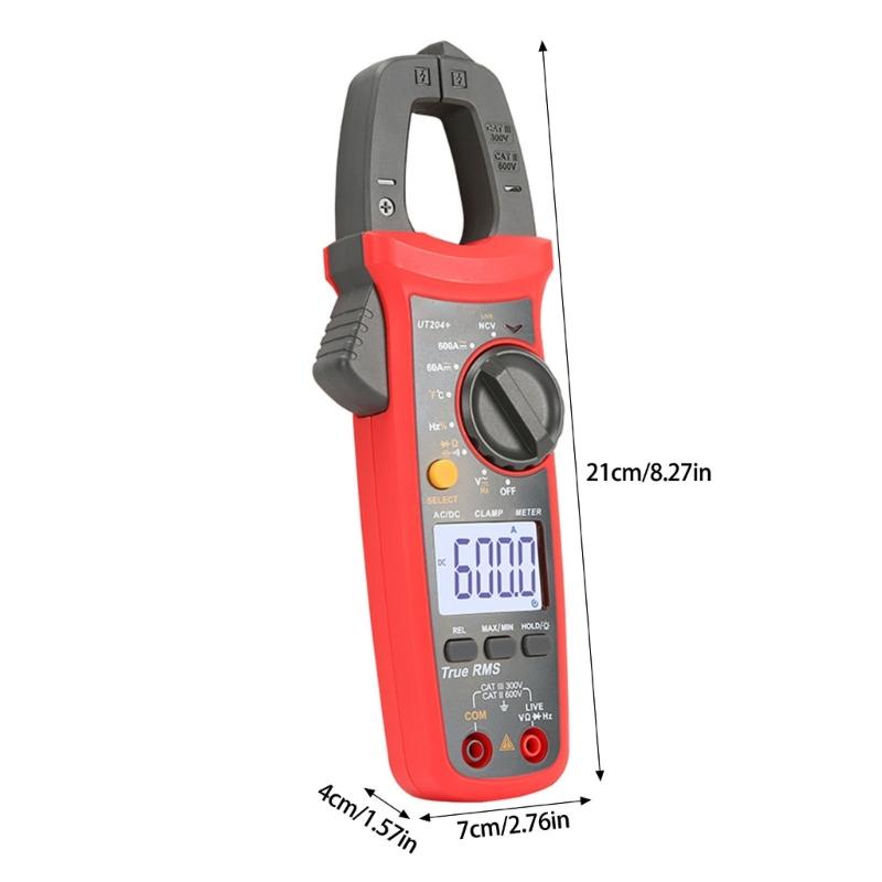 Digital Multimeter Measuring Diode Frequency Capacitance with Backlit Flashlight Current Voltage Test Meter Clamp Meter
