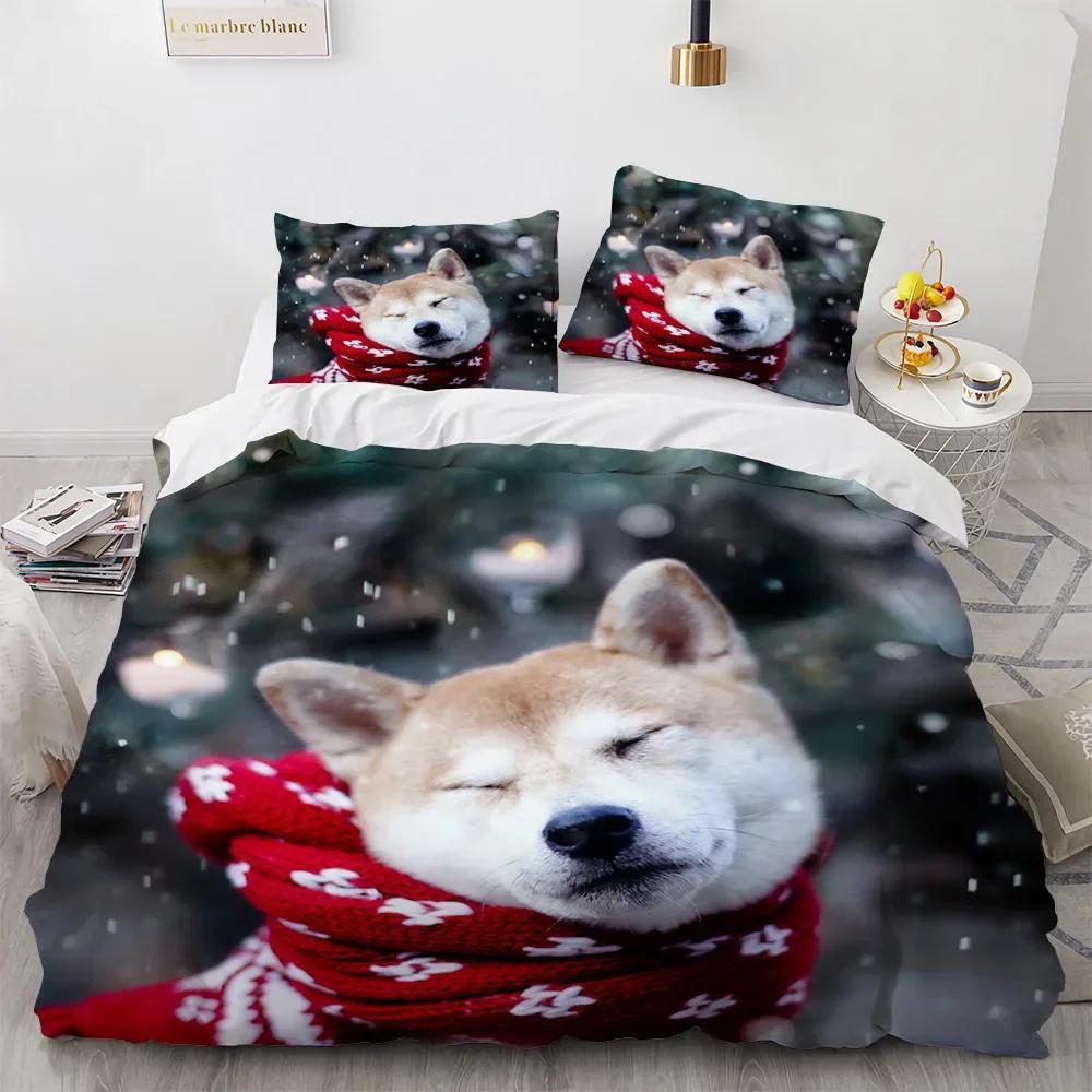 

Twin Sze Beding Sets Children Kids Winter Soft Duvet Cover Sets Carton Dog Bed Linen Set Ful Sized Dimensions Young Boys Bedings 2/3 Pcs Bedclothes No 135*200cm Eu-Single