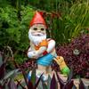 Puppy Bites Gnome Resin Sculpture Outdoor Garden Lawn Fountain Swimming Pool Ornament Bathroom Decoration