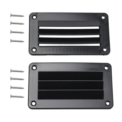 For Durable RV Exhaust Vent Covers 2pcs with Rounded Corners Made from ABS Plastic for Protection and Efficient Airflow