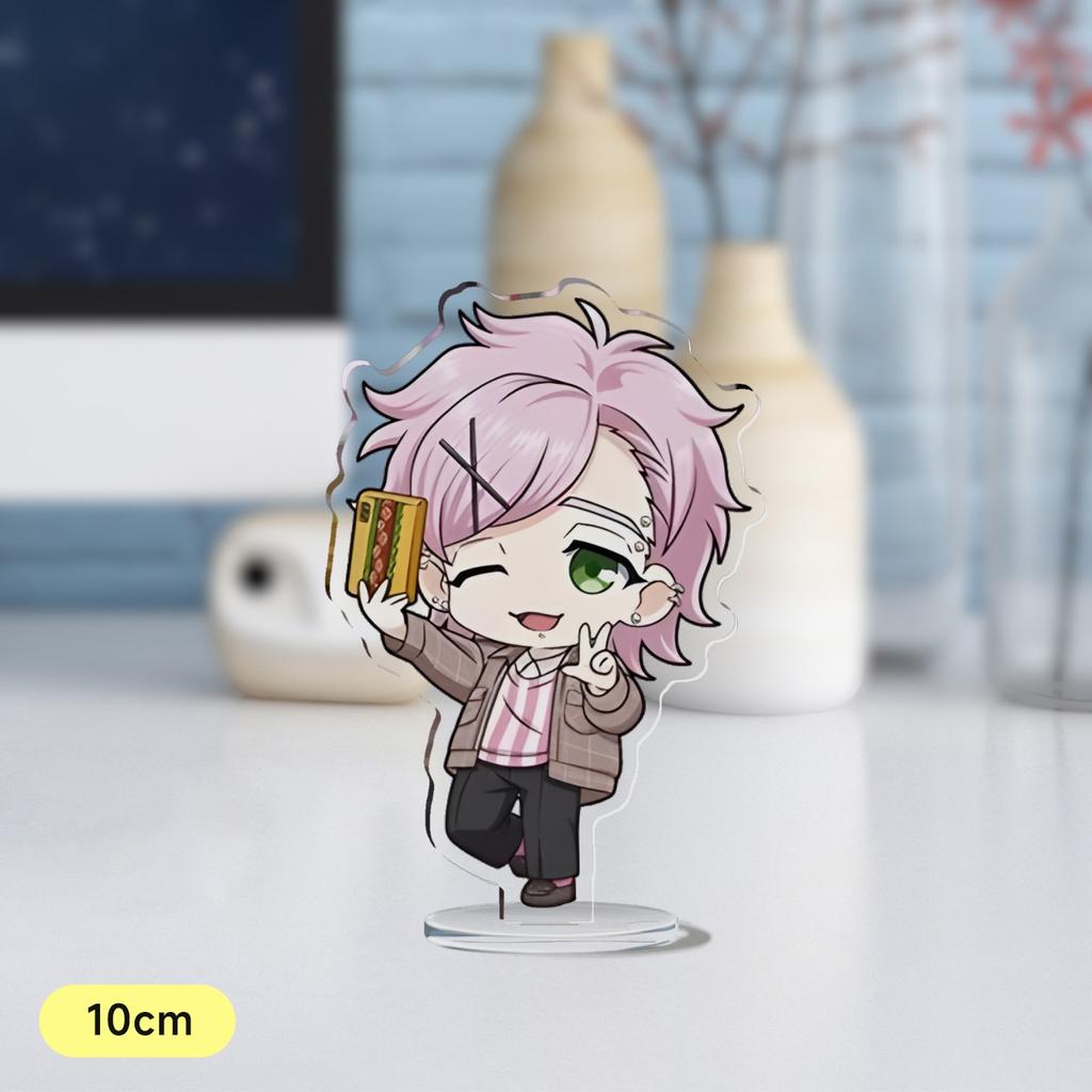 Anime Wind Breaker 10cm Acrylic Stand Sakura Haruka Yukai Akihiko Su Fang Q Version Mini Figure Model Plate Gift