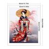Geisha Full 11CT DIY Stamped Printed Cross-Stitch Kits for Beginners Adults Home Decor Cross Stitch Art and Crafts Kits 40x50cm