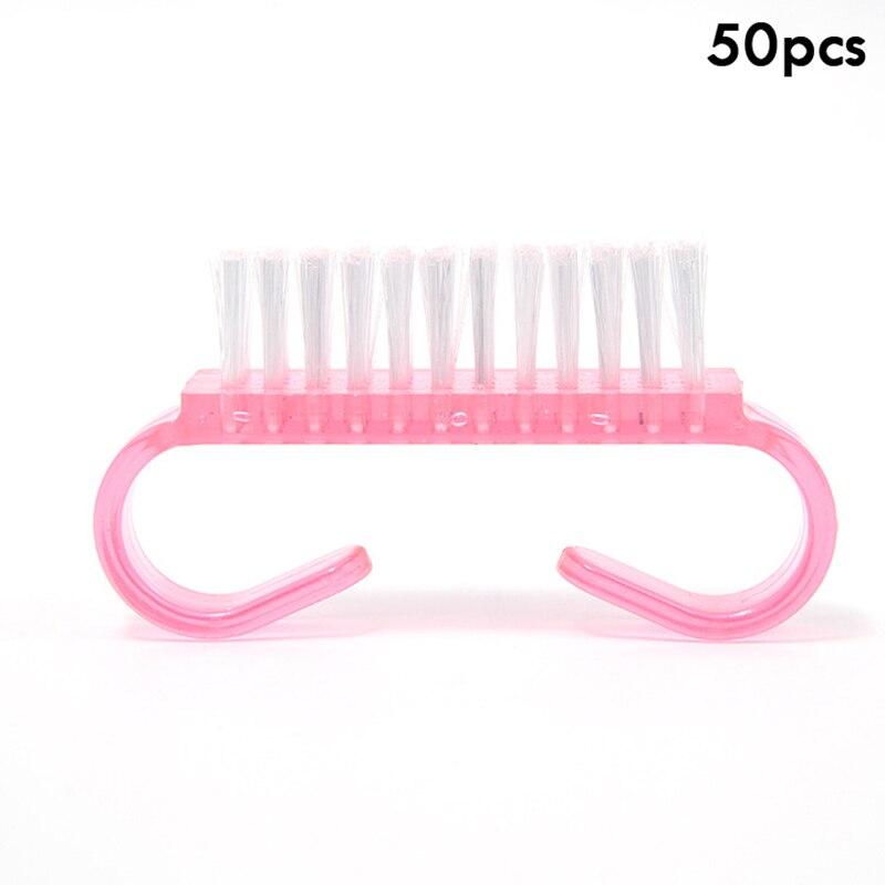 

Мини щетки для чистки ногтей, 50/100 шт./упак., гель-акриловая щетка для ногтей, шлифовальная, мягкая, удаляет маникюр, пыль, порошок, чистый педикюр