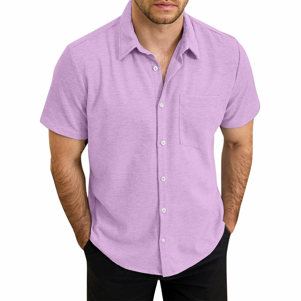 Hawaiian Shirt For Men, Men's Vintage Button Down Bowling Shirts Short Sleeve Summer Beach Shirt