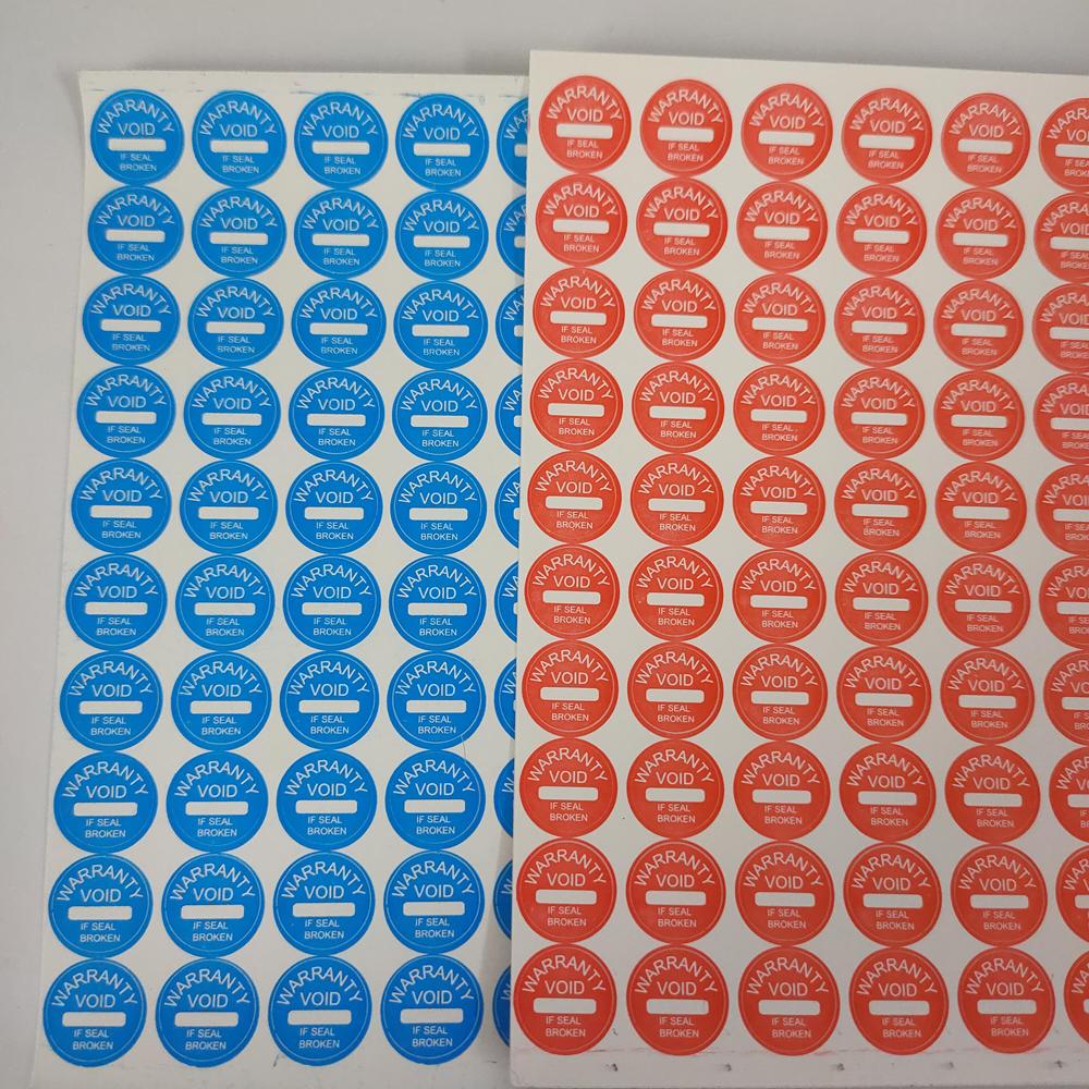 1000pcs/Lot Diameter 10mm Warranty Label Sticker Void If Seal Broken Damaged