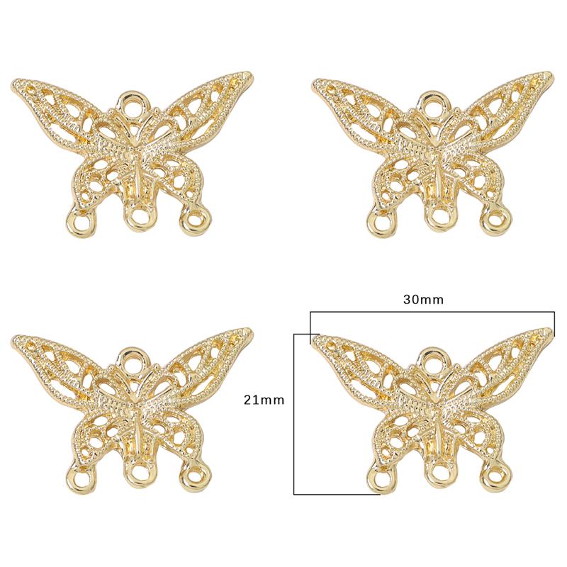 Copper Alloy Charm Pendants for Earrings Necklace DIY Jewelry Making Accessories