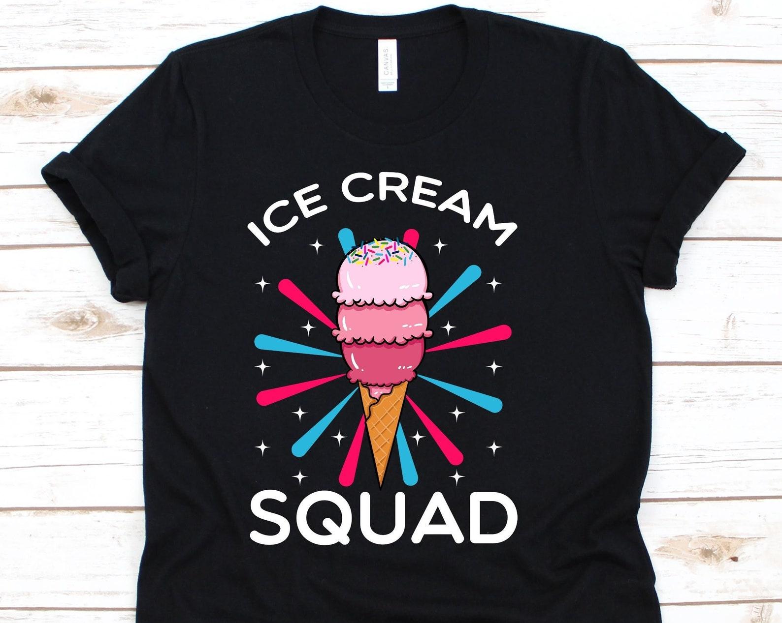 Ice Cream Squad Shirt, Ice Cream T-Shirt For Men And Women, Ice Cream Birthday, Ice Cream Tee, Icecream Shirt, Gelato Gift, Ice Cream Party 2XL