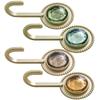 4 Pcs Retro Diamond Adhesive Hook Small Wall Hooks Mount Circle Multi-use Hanging As Cute Mounted Round Base Towel
