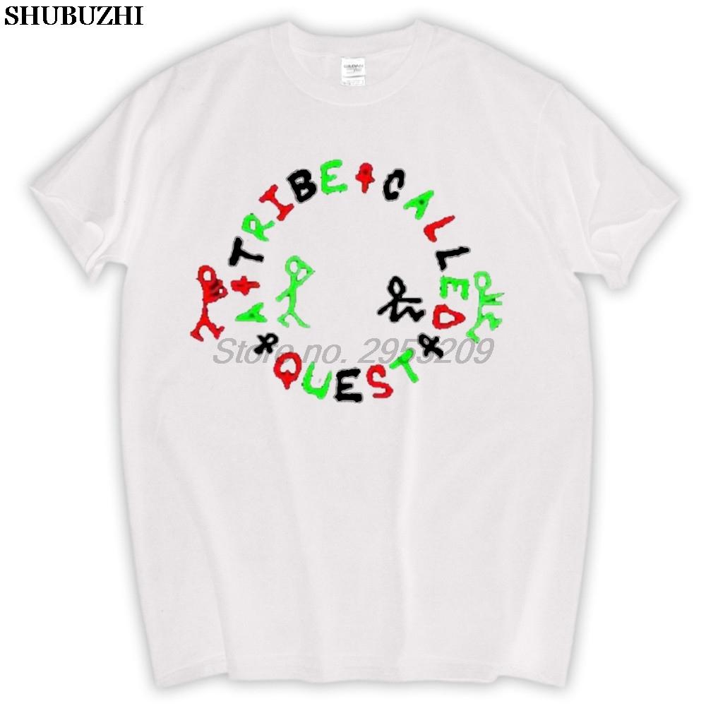 A TRIBE CALLED QUEST Logo ATCQ Hip Hop Music Mens Black TShirt fashion men brand teeshirt bigger size sbz5237