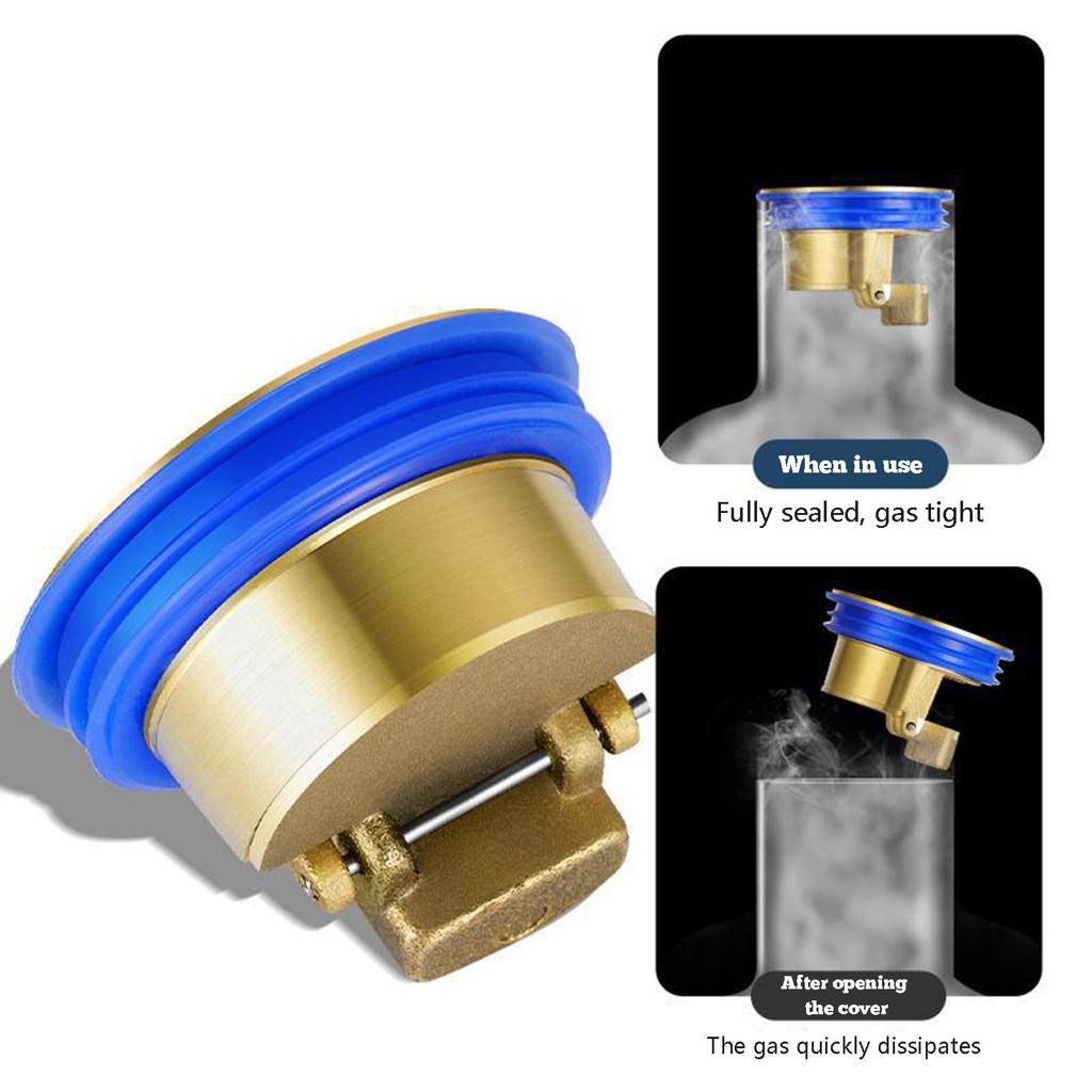 Brass Floor Drain Cor Anti-odor Anti-insect Sewer Fast Drainage Bathroom Floor Drain Core Durable Fast Installation Floor Drain