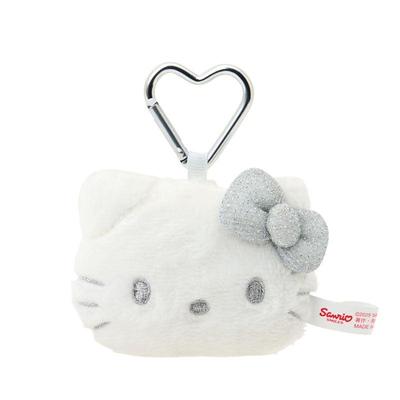 Sanrio Hello Kitty Yüz Şeklinde Maskot Tutucu Gümüş (Hello Kitty'i seviyorum ) YENİ