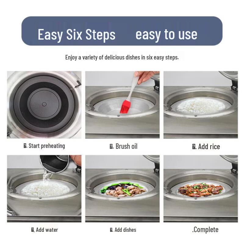 JPHZNB Commercial 8-Head Smart Automatic Claypot Rice Cooker