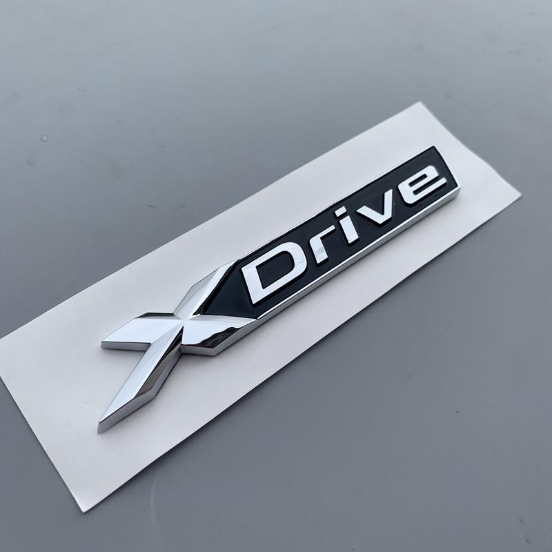 3D Car Rear Trunk Badge Emblem Xdrive Sticker Nameplate Logo For BMW X Drive E90 E46 320d 320i 530d E36 E60 F10 G20 Accessories DI3