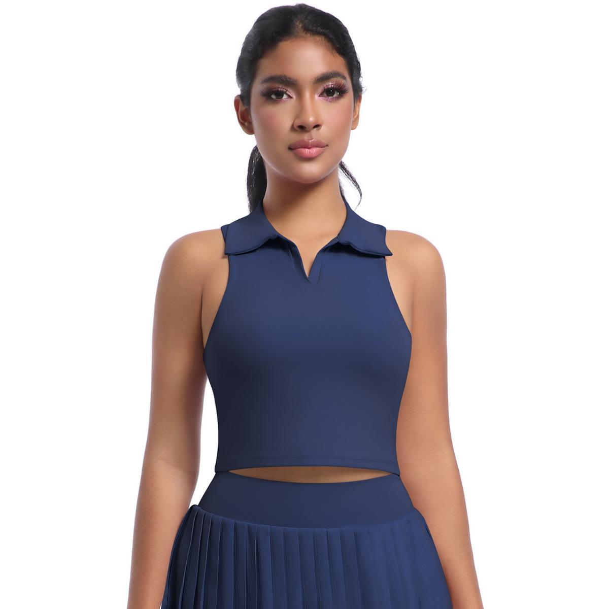 Повседневный жилет с лацканами для бега — фото 20