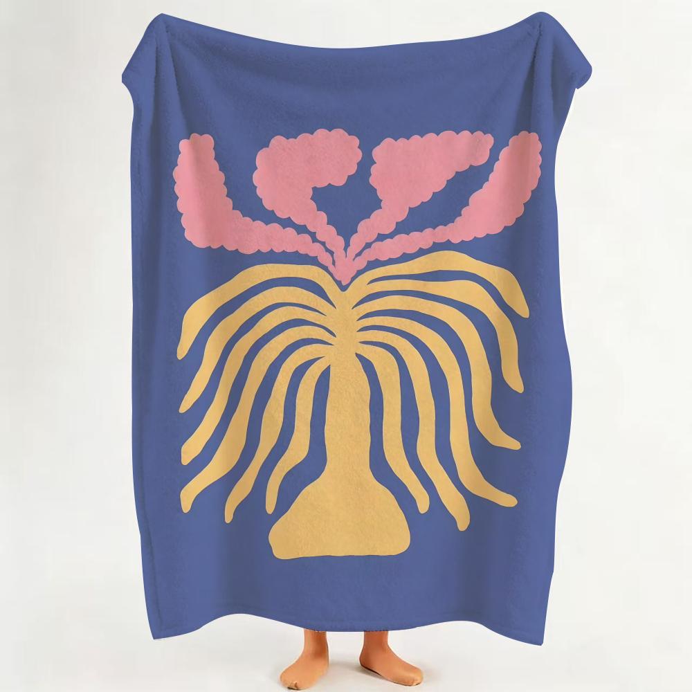 Illustrator L Liv L Lee pattern Throw Flannel Throw Blanket Suitable for Sofa Living Room Bedroom