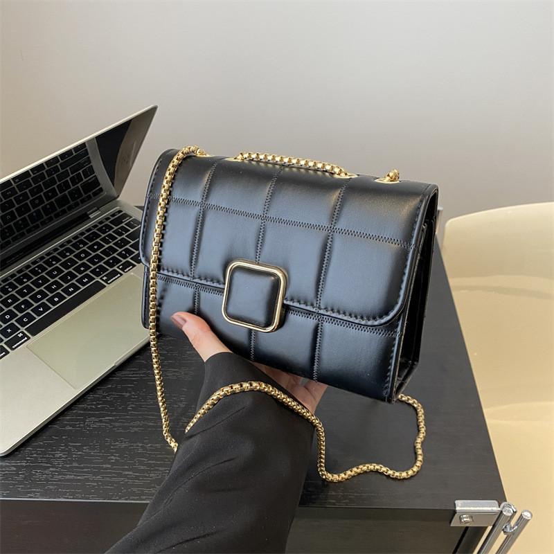 

Medium Size 2024 Spring Fashionable Pu Street Style Crossbody Bag 12cm/4.72in чёрный