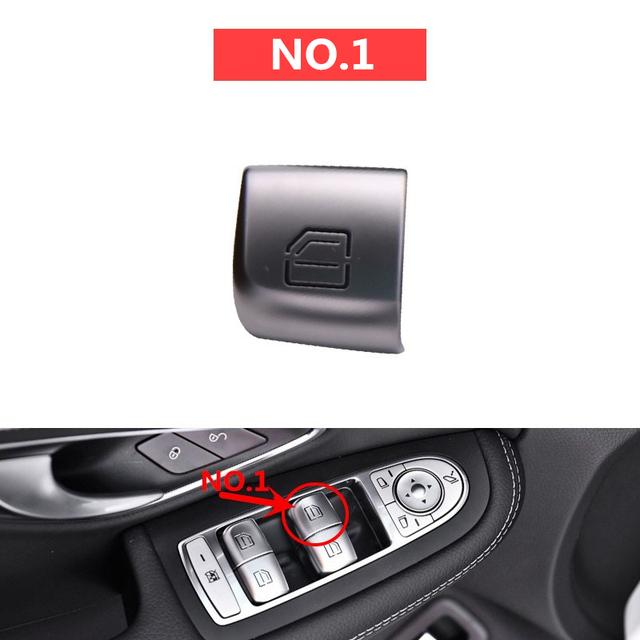 Car Window Switch Repair Button Cover Vehicle Door Glass Control Switch Key Cap For Mercedes Benz W205 W253 W213 C E GLC Class