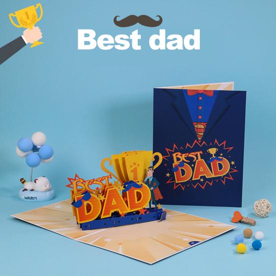 

Greeting Card Premium with Envelope Smooth Surface Father s Day Appreciation Festival Supplies