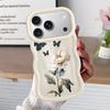 Soft Phone Cover Case for iPhone 8 17 Air 12 15 Plus XR 11 16 Pro Max 13 14 Butterfly Flower