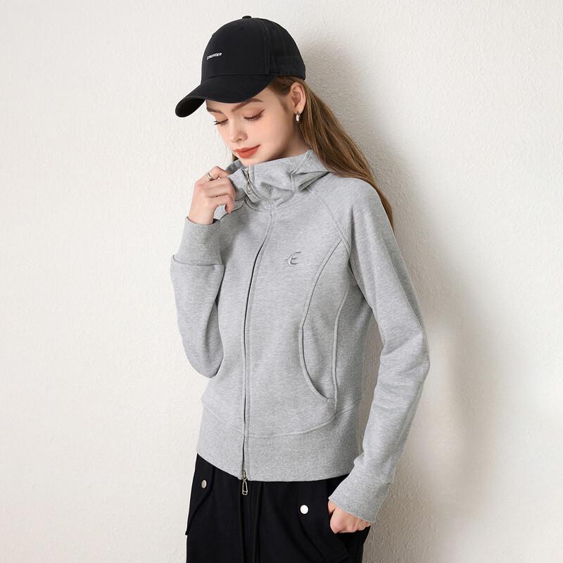 Women s French Box Hooded Cardigan Jacket M