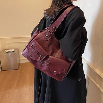 Módní dámská crossbody taška přes jedno rameno, Velkokapacitní ležérní taška, Taška do práce