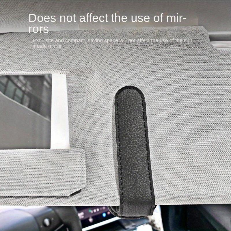 1Pc car glasses clip sunglasses clip multi-function sunglasses clip PU car glasses clip card ticket car interior clip