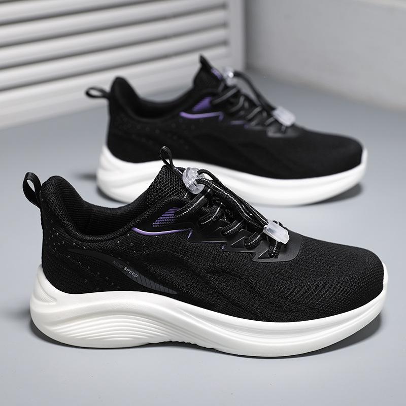 Fashion Casual Outdoor Running Ultra Light Wear-resistant Sneakers Couple Breathable Flying Flag Mesh Women's Shoes