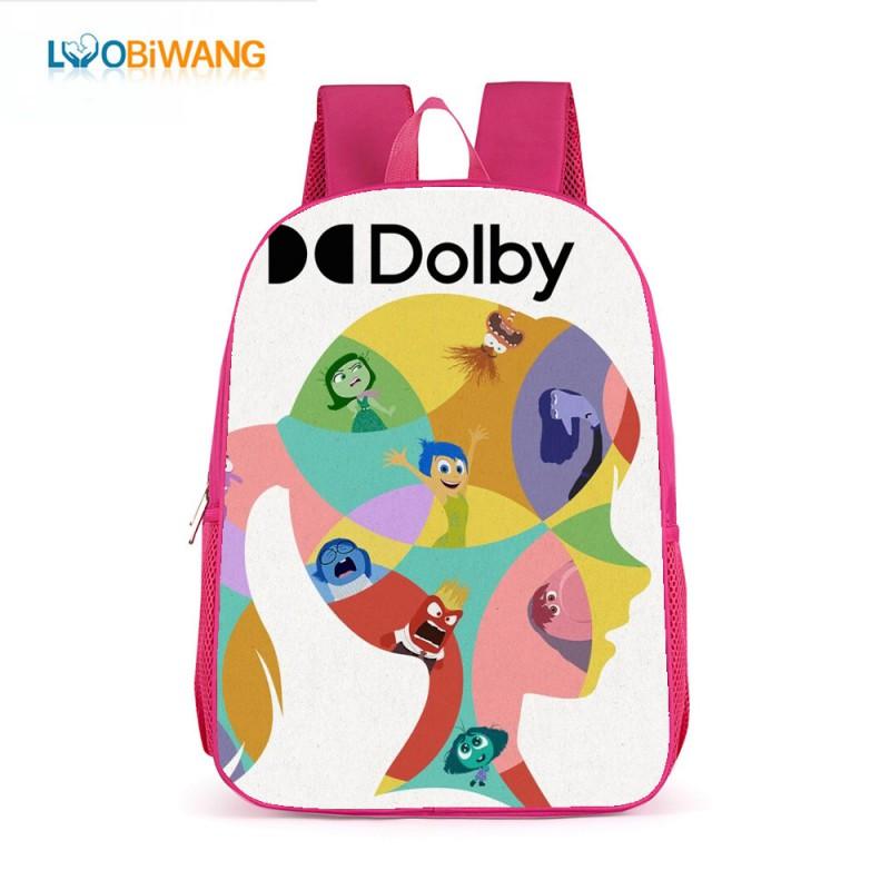 Inside Out 2 Kids School Backpack 17 Inch Oxford Fabric Bag Girls Boys Lightweight Anti-Theft Comfortable Student
