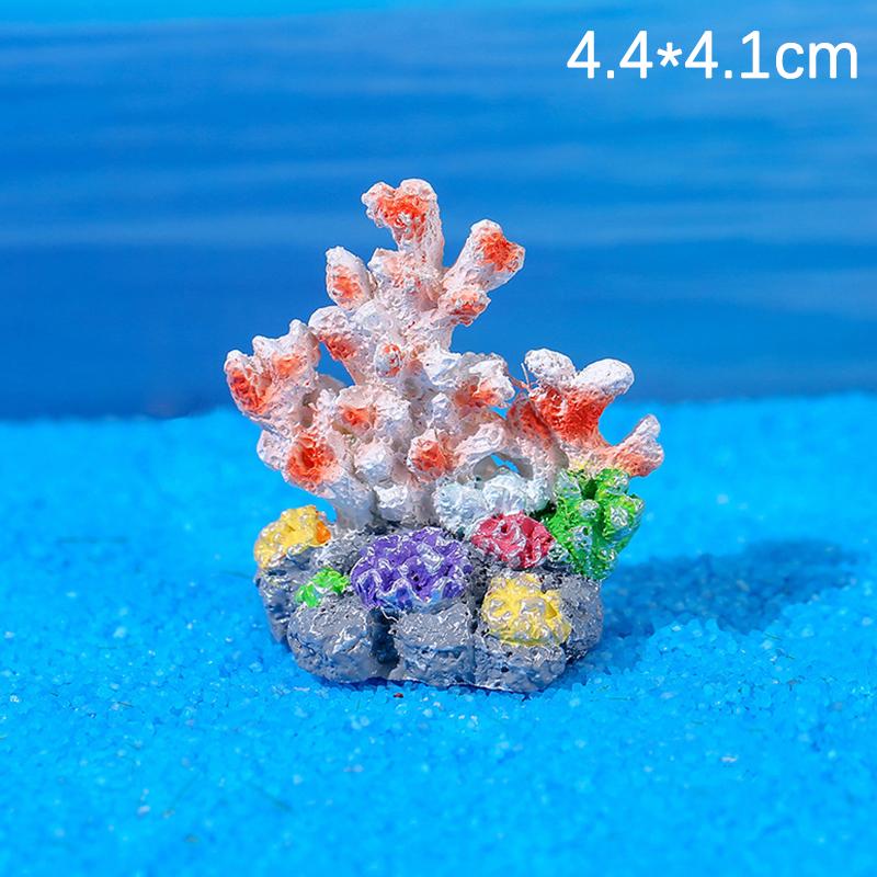 

Мини-аквариумы из смолы, аксессуары, симпатичные, красочные, аквариумные растения, украшения, смоляной риф, искусственный коралл, украшение для рабочего стола as the picture