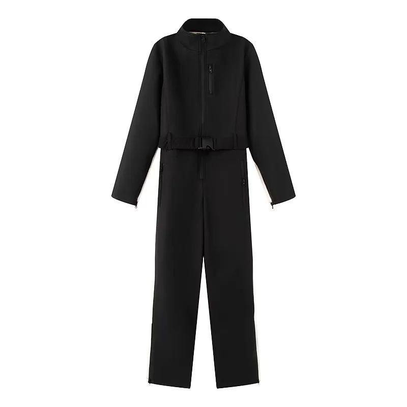 Winter Special Outdoor Sports Good-looking Warm Waterproof Design Sense Fashion Windproof Ski Suit One-Piece Suit