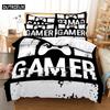 3D Digital - Printed Game - Themed Queen - Sized Duvet Cover Set With Fashionable Design For Bed Linen